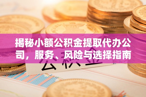 禹会揭秘小额公积金提取代办公司，服务、风险与选择指南