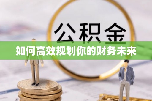 禹会如何高效规划你的财务未来