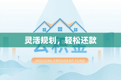 禹会灵活规划，轻松还款