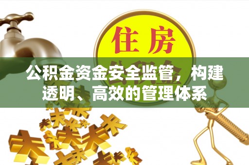 禹会公积金资金安全监管，构建透明、高效的管理体系