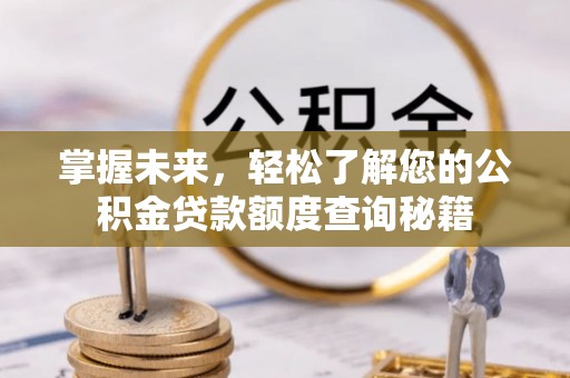 禹会掌握未来，轻松了解您的公积金贷款额度查询秘籍