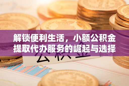 禹会解锁便利生活，小额公积金提取代办服务的崛起与选择