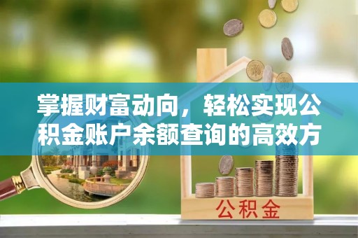 禹会掌握财富动向，轻松实现公积金账户余额查询的高效方式