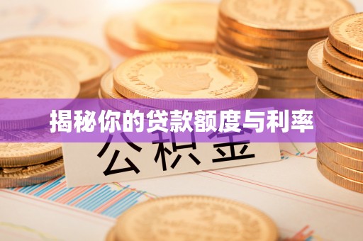 禹会揭秘你的贷款额度与利率