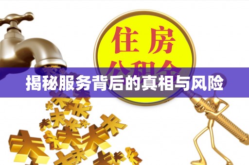 禹会揭秘服务背后的真相与风险