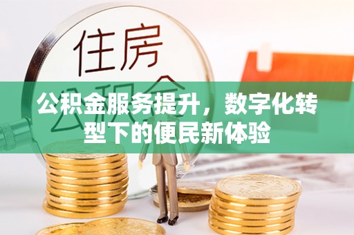 禹会公积金服务提升，数字化转型下的便民新体验