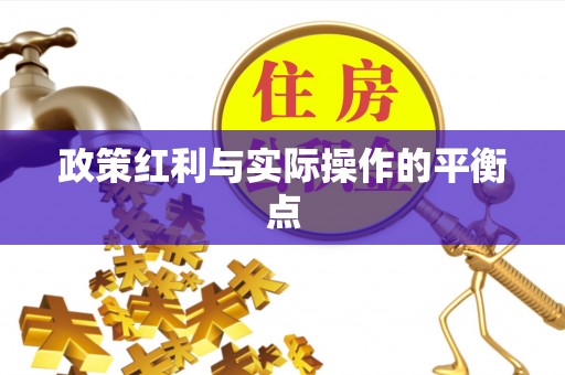 禹会政策红利与实际操作的平衡点