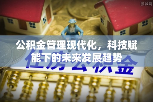 禹会公积金管理现代化，科技赋能下的未来发展趋势