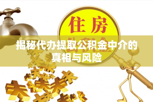 禹会揭秘代办提取公积金中介的真相与风险
