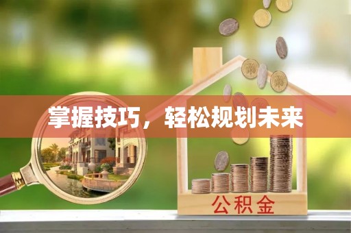 禹会掌握技巧，轻松规划未来